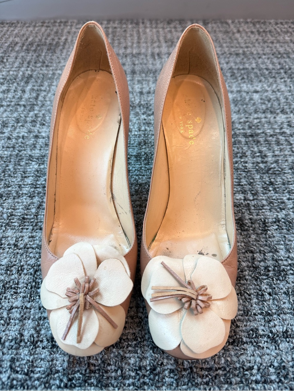 Kate Spade floral leather high heels